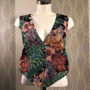 VTG WOMEN'S TAPESTRY VEST BY BACKGROUND BLUES